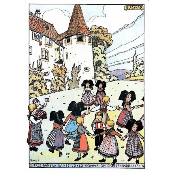 Carte Postale Hansi Entrez dans la danse, voyez comme on danse