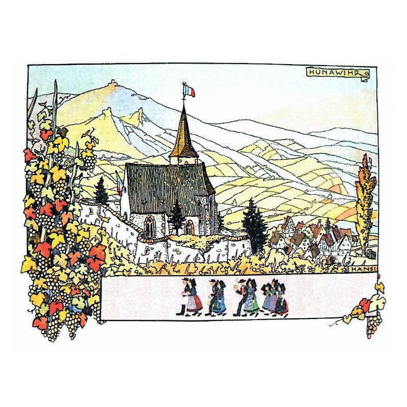 Carte Postale Hansi les Vendanges françaises de 1919
