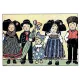 Carte Postale Hansi Enfants en Costumes Traditionnels d'Alsace