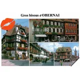 Postcard Big Kisses on the Views of Obernai