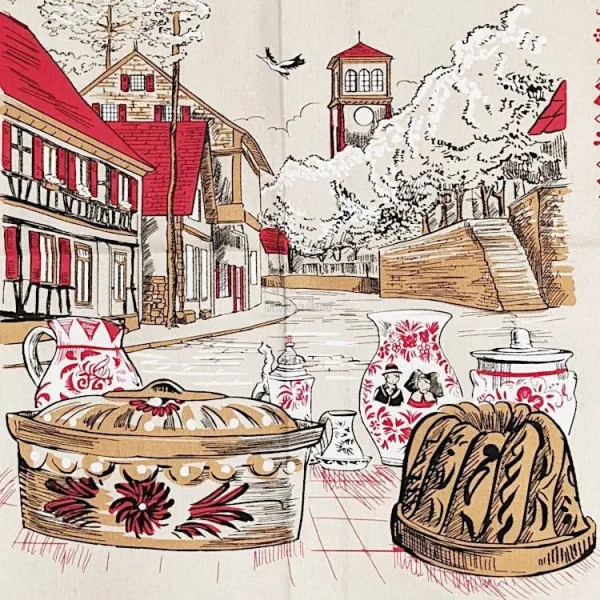 Torchon de Cuisine des Poteries de Soufflenheim