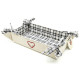 Bread Basket in Grey Alsatian Fabric 23cm x 35cm