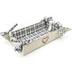 Bread Basket in Grey Alsatian Fabric 23cm x 35cm