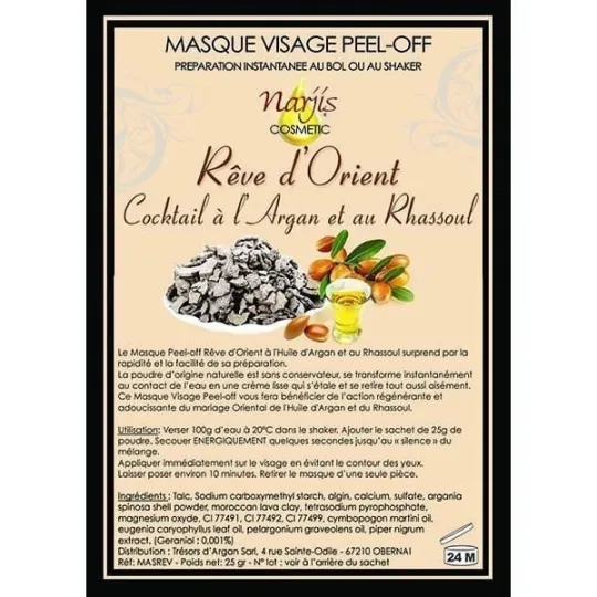 Gezichtsmasker Droom van het Oosten met Argan en Rhassoul