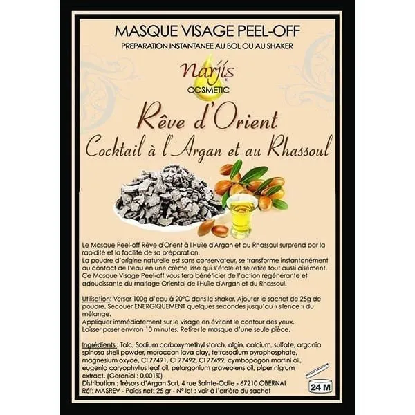 Masque Visage Rêve d'Orient à l'Argan et au Rhassoul