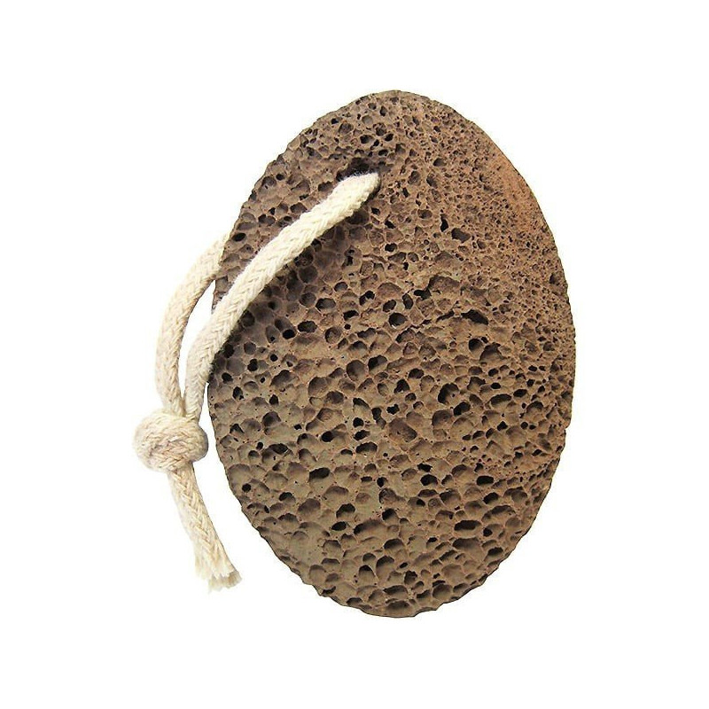 Black Pumice Stone in Volcanic Rock with String