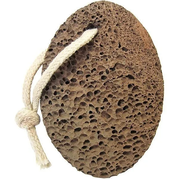 Black Pumice Stone in Volcanic Rock with String