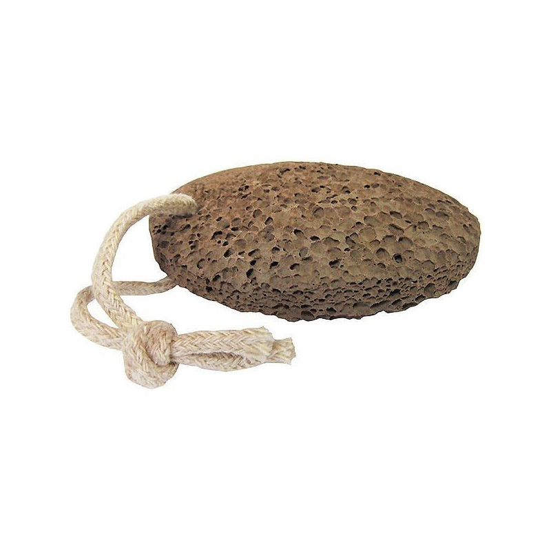 Black Pumice Stone in Volcanic Rock with String