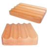 Gewellte Seifenschale aus Sheesham-Holz
