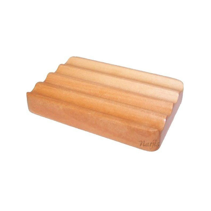 Gewellte Seifenschale aus Sheesham-Holz