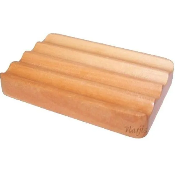 Porte Savon Ondulé en Bois de Sheesham