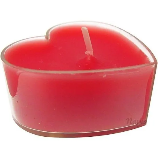 Kaars in Schelp vorm van Hart