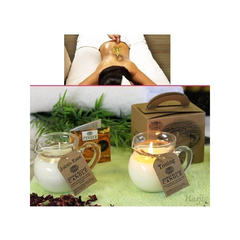 Reine pflanzliche Soja- und Jojoba-Massagekerze Komfort