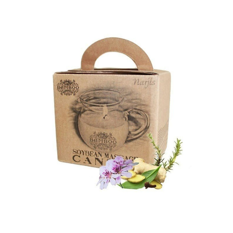 Bougie de Massage Pure Végétal Soja et Jojoba Confort