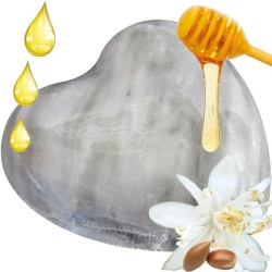 Savon Coeur d'Argan au Miel, Huile d'Argan et Fleurs d'Oranger