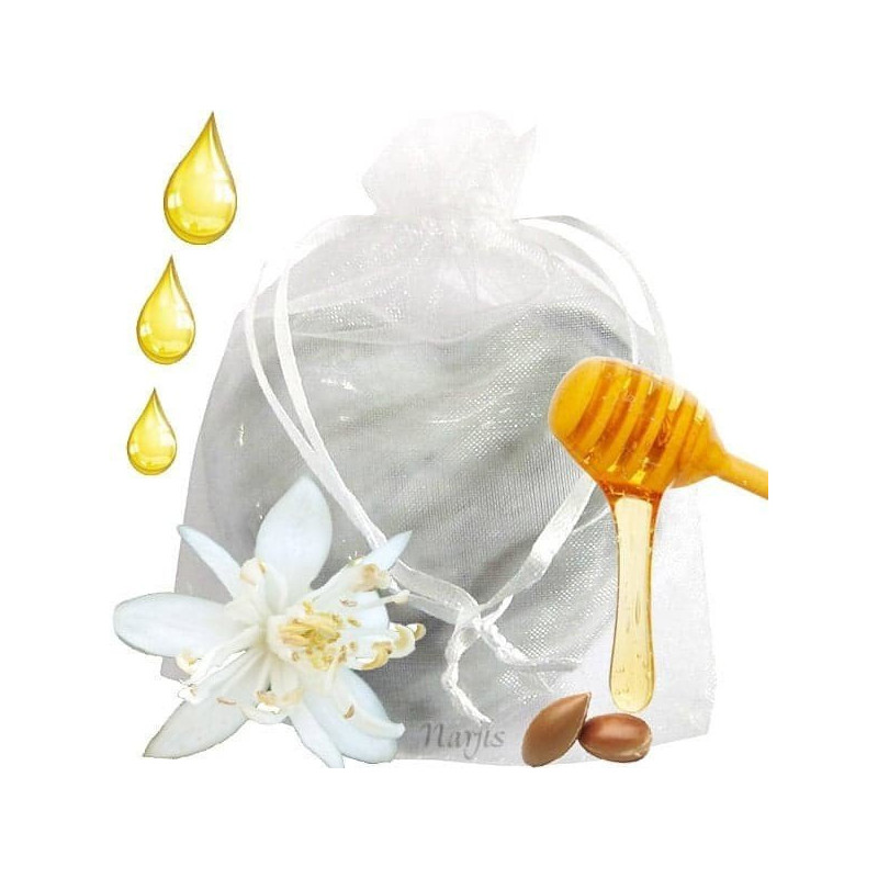 Savon Coeur d'Argan au Miel, Huile d'Argan et Fleurs d'Oranger