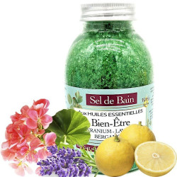 Well-Being Bath Salt with Essential Oils 250 ml