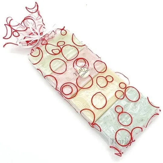 Pochette Organza de 4 Savons à l'Huile d'Argan