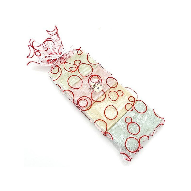 Pochette Organza de 4 Savons à l'Huile d'Argan
