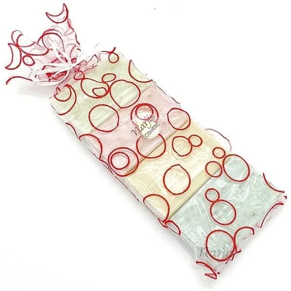 Organza Pouch of 4 Argan Oil Soaps