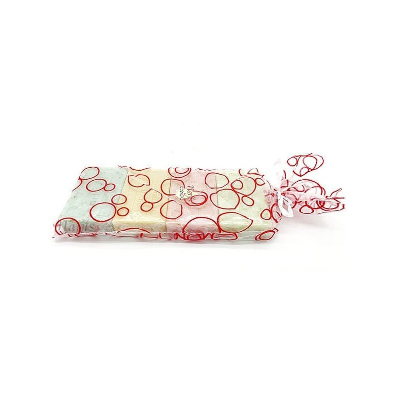 Pochette Organza de 4 Savons à l'Huile d'Argan