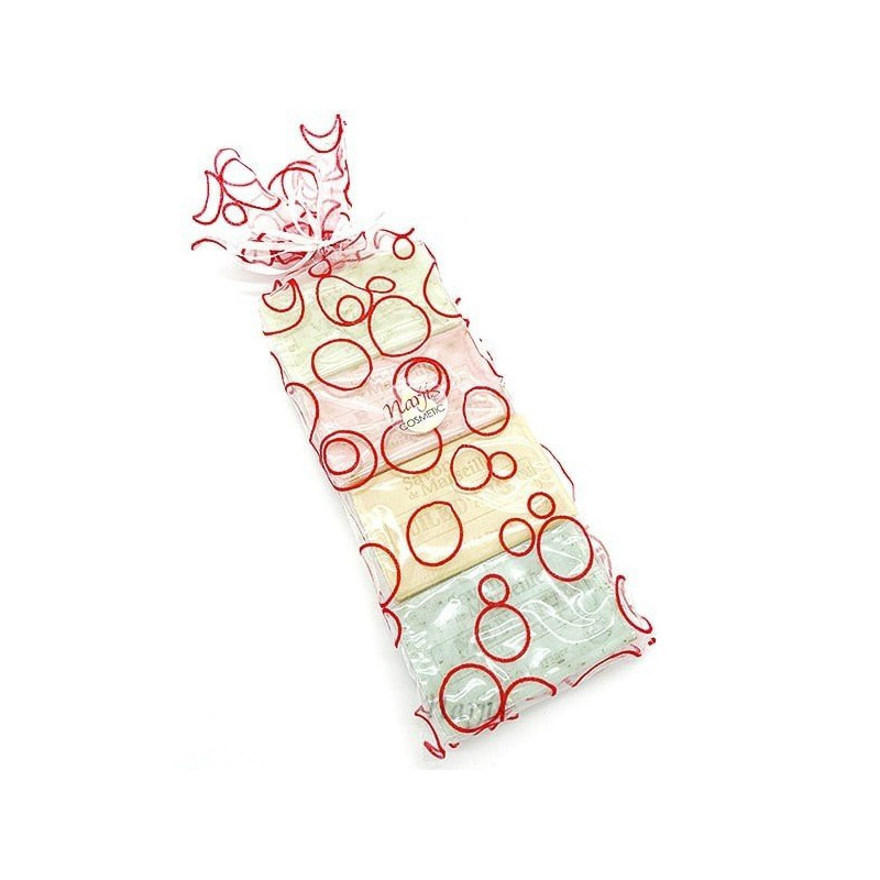 Pochette Organza de 4 Savons à l'Huile d'Argan