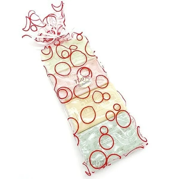 Pochette Organza de 4 Savons à l'Huile d'Argan