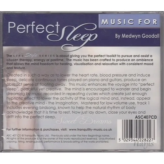 CD Ontspanningsmuziek en Relaxatie Perfect Sleep