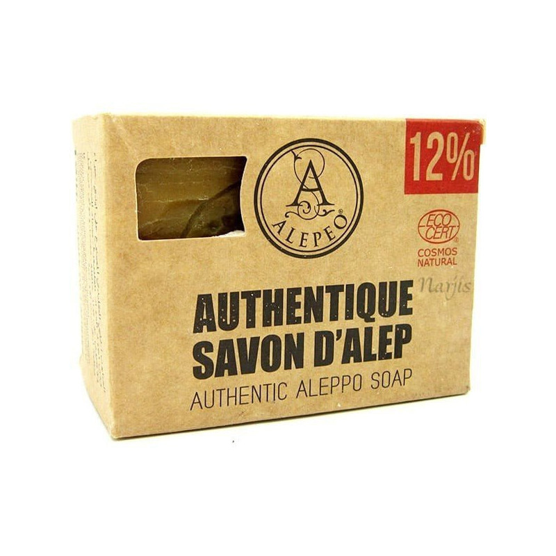 Savon d'Alep Traditionnel 12% Huile de Laurier EcoCert
