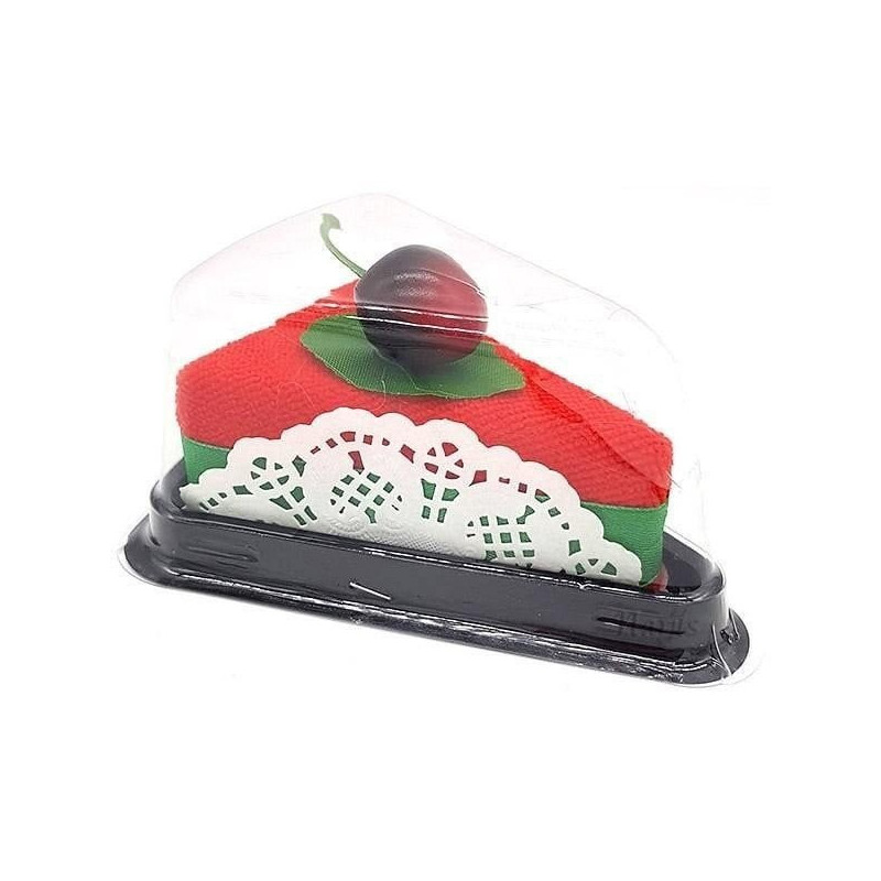 Part de Tarte Gourmande en Serviette Rouge