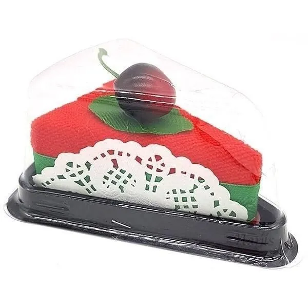 Part de Tarte Gourmande en Serviette Rouge