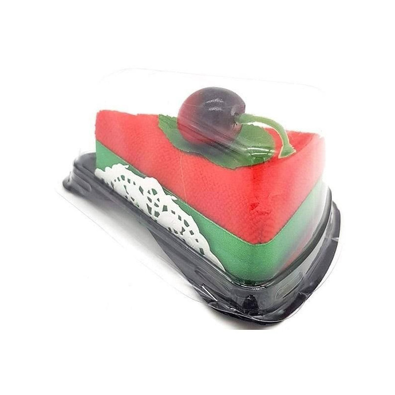 Part de Tarte Gourmande en Serviette Rouge