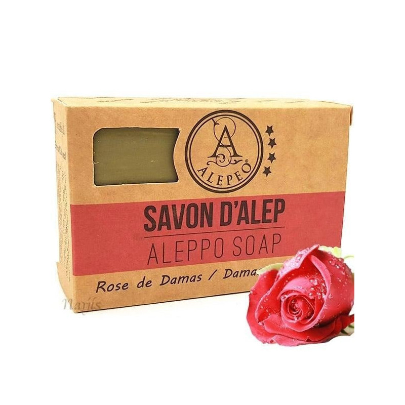 Savon d'Alep à la Rose de Damas