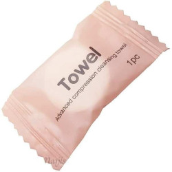 10er-Pack Komprimierte Vliesservietten 20 cm
