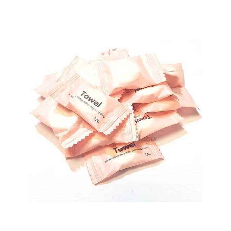 Pack of 10 Non-Woven Compressed Napkins 20 cm