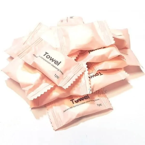 10er-Pack Komprimierte Vliesservietten 20 cm