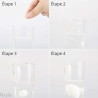 Pack of 10 Non-Woven Compressed Napkins 20 cm