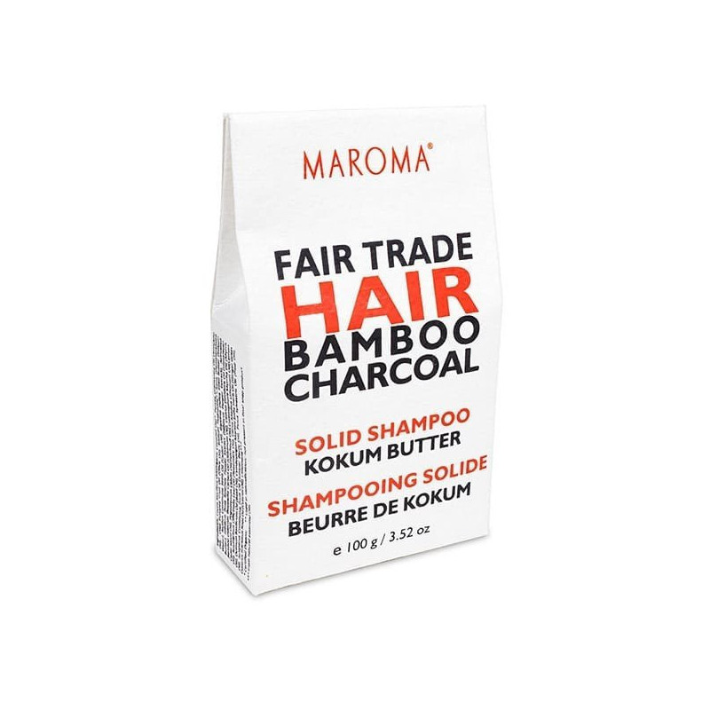 Fester Shampoo-Bar mit Bambus, Kohle und Kokum-Butter