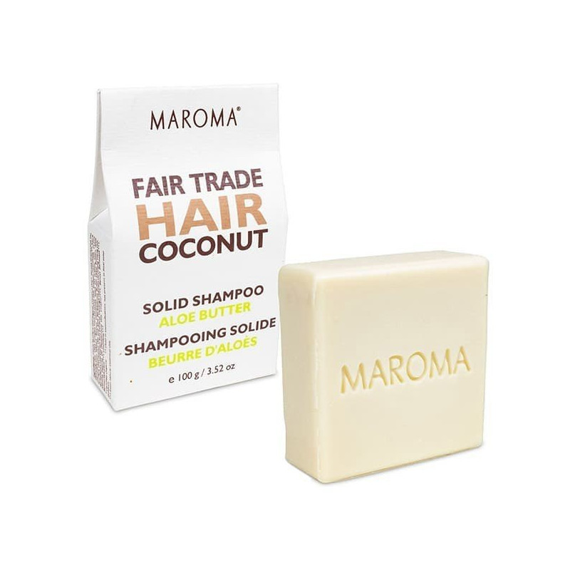 Barre de Shampooing Solide Noix de Coco et Beurre d'Aloé