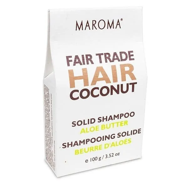 Fester Shampoo-Bar Kokosnuss und Aloe-Butter