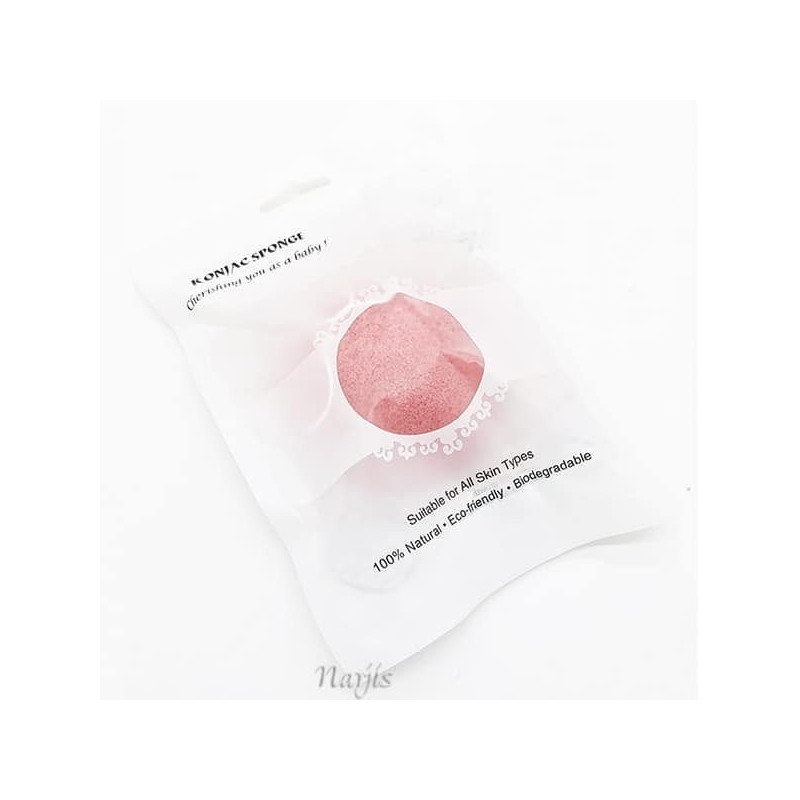 Éponge de Konjac 100 % Naturelle et Biodégradable