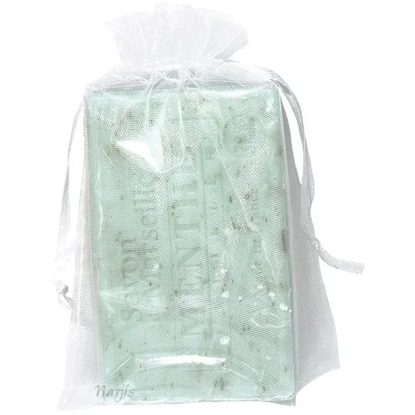 Natürliche Savon de Marseille mit Minzblättern