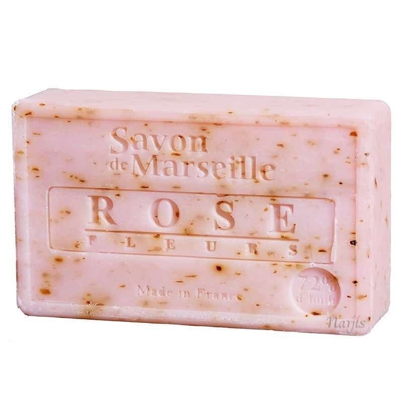 Savon de Marseille Naturel aux Pétales de Roses