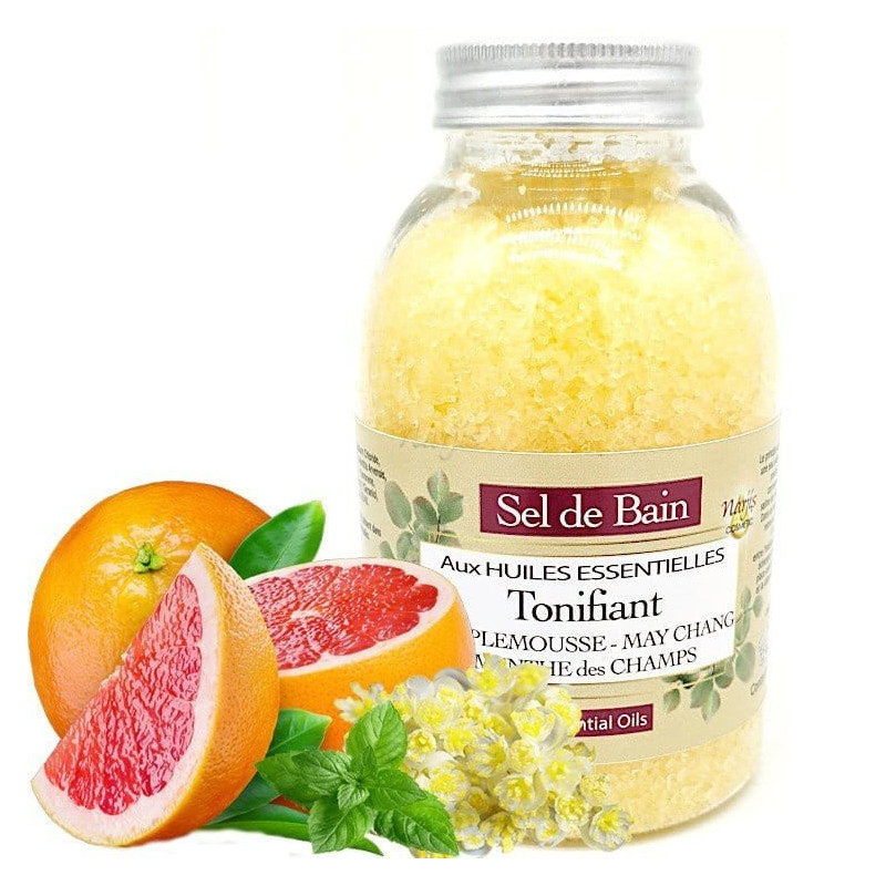 Sel de Bain aux Huiles Essentielles Tonifiante 250 ml