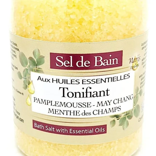 Sel de Bain aux Huiles Essentielles Tonifiante 250 ml