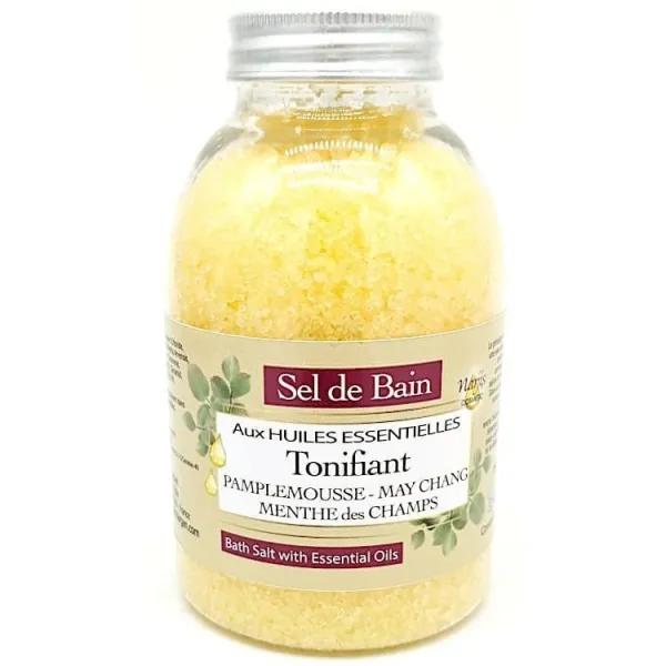 Sel de Bain aux Huiles Essentielles Tonifiante 250 ml