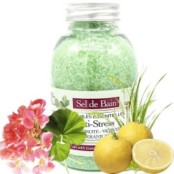 Anti-Stress Bath Salt with Essential Oils 250 ml