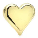 Broche Fantaisie dorée Coeur en relief