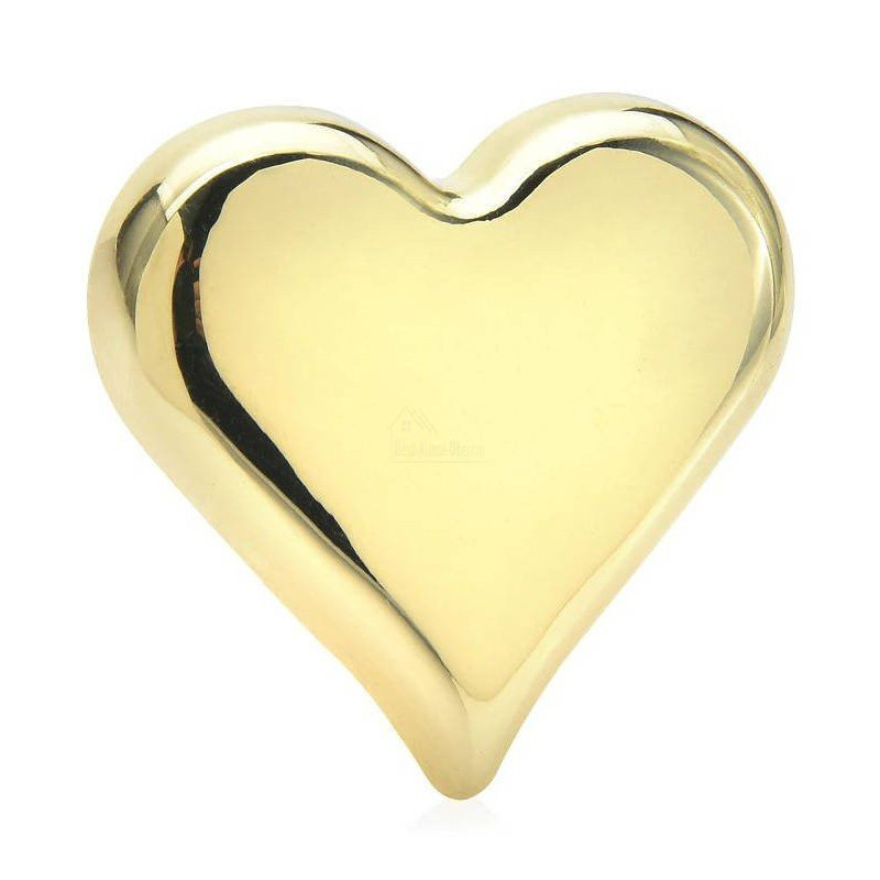 Heart in Relief Brooch