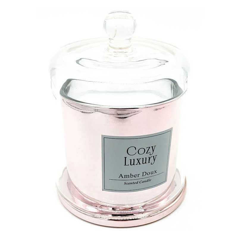 Luxury Amber Room Candle in a glass cloche